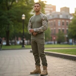 Size Large Massif Mountain Gear Army Combat Shirt NWT #W911QY-08-C-0145 Camo